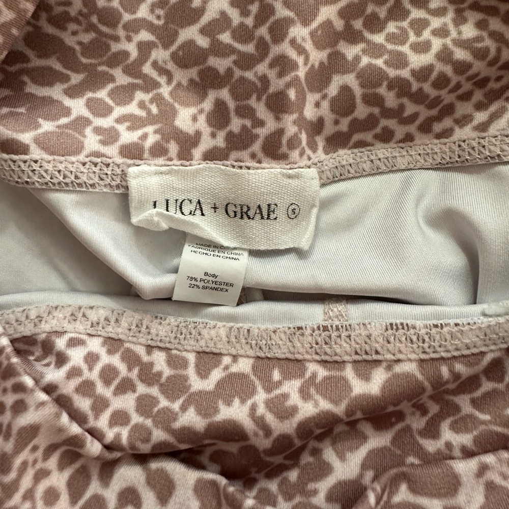 Luca And Grae Mauve Cheetah Print Workout Set - image 5
